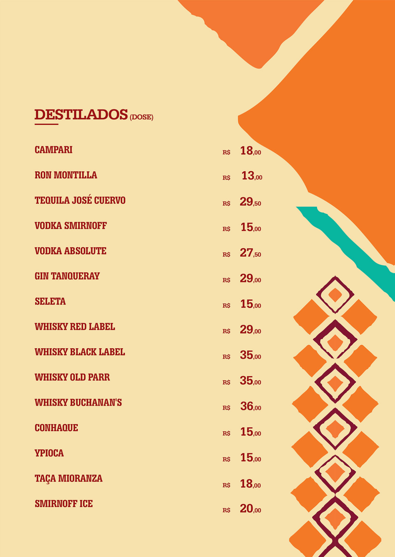 Cardápio